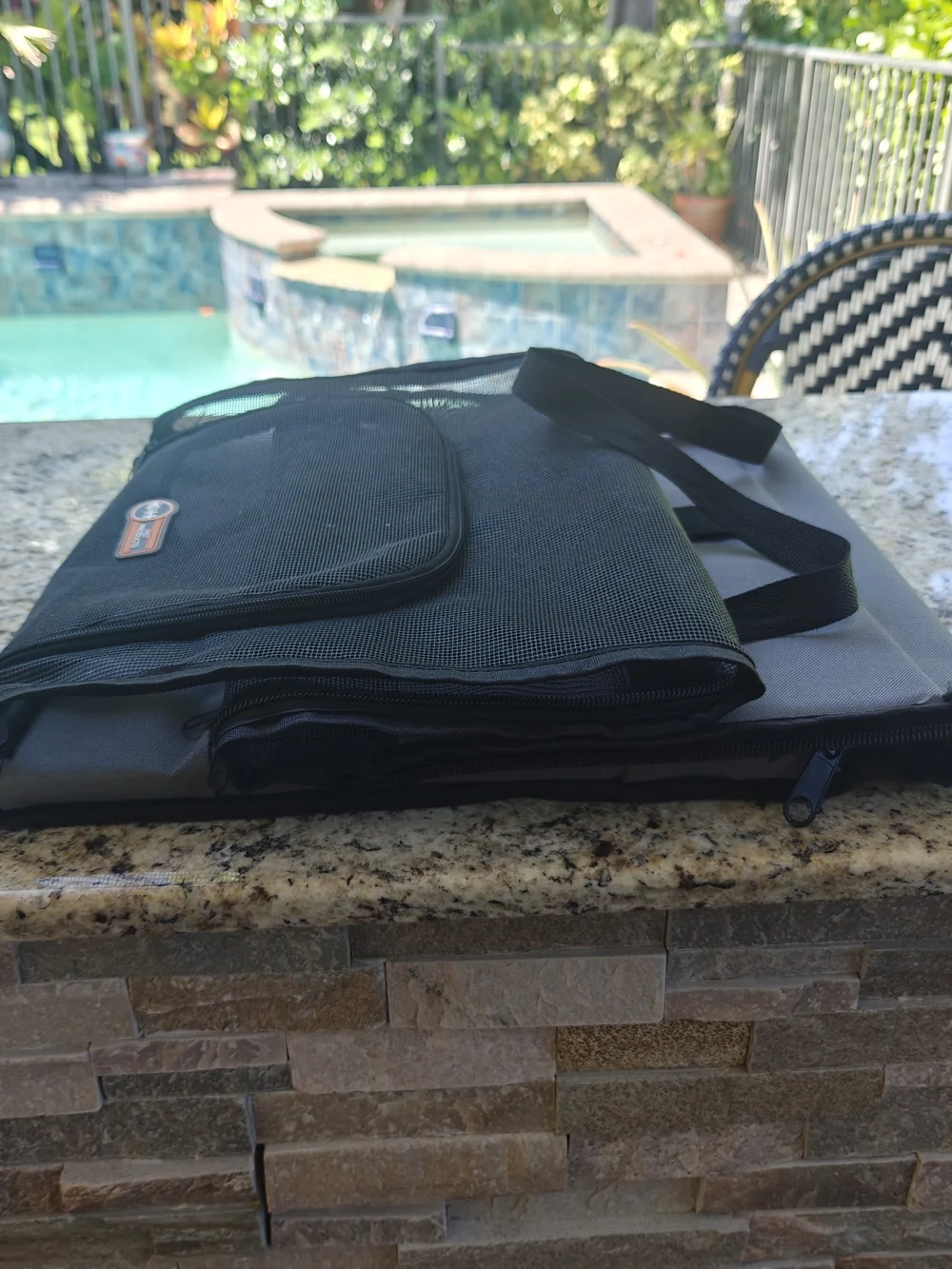 K&H Travel Safety Car Pet Carrier - Black and Gray
